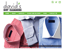 Tablet Screenshot of davidsdrycleaners.com